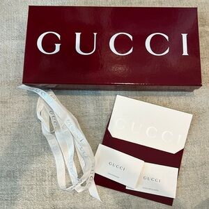 Gucci Red Gift Box with White Ribbon